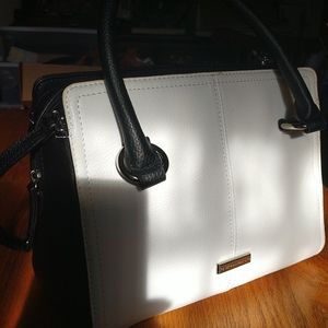 #5 Blk&White VEGAN "Leather" Tignanenello CLASSIC MidCenturyStyle Crossbody Bag